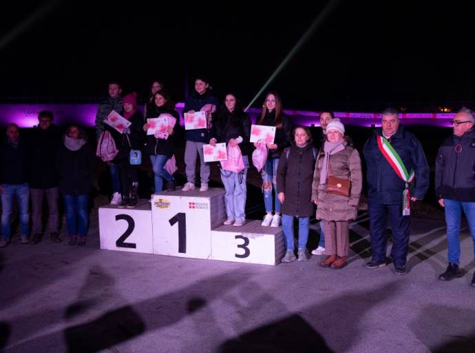 San Francesco al Campo illumina di rosa il Velodromo, partenza della II° tappa del Giro d'Italia